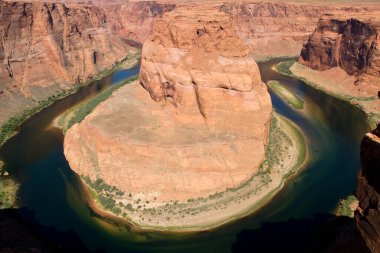 Kuzey Arizona 'daki Horshoe Bend' den manzara.