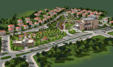 Tek kişilik mahallenin 3D görüntüsü