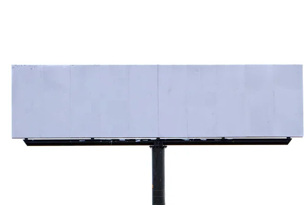 Painel Avisos Branco Isolado Livre — Fotografia de Stock