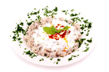 Lezzetli Türk tatar borek mantisine de hamur tatlısı denir.