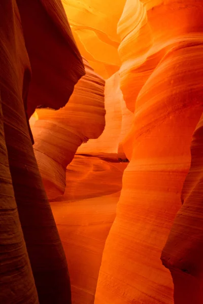 Hermosa Piedra Arenisca Antelope Slot Canyon Barcelona España — Foto de Stock