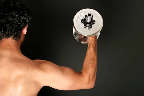 Young Body Builder Working Out — Stock Photo, Image