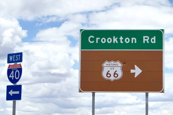 Route Road Signs Southwest Usa — Stock Photo, Image