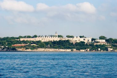 İstanbul 'da Topkapı Sarayı deniz manzarası