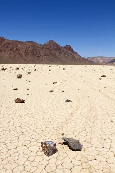 Famosas Rocas Movimiento Death Valley — Foto de Stock