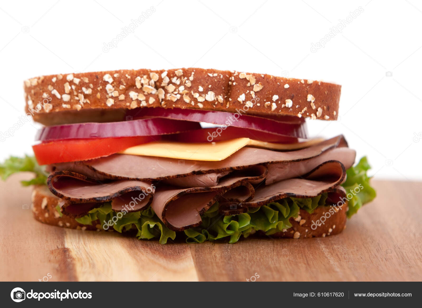 Roast Beef Sandwich All Fixings Stock Photo by ©MaxFX 610617620