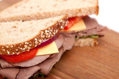 Biftekli sandviç ve her şey hazır.