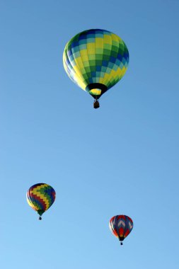 Festivalde sıcak hava balonu
