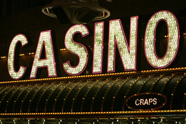 Néon Lumières Signe Casino — Photo