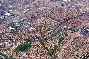 las vegas, nevada havadan görünümü