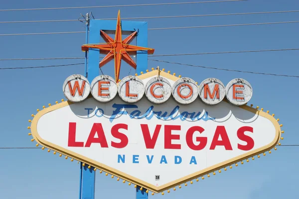 Bienvenue Fabuleux Panneau Las Vegas — Photo