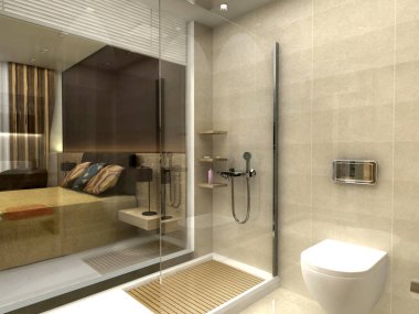 Bir banyonun 3 boyutlu canlandırması