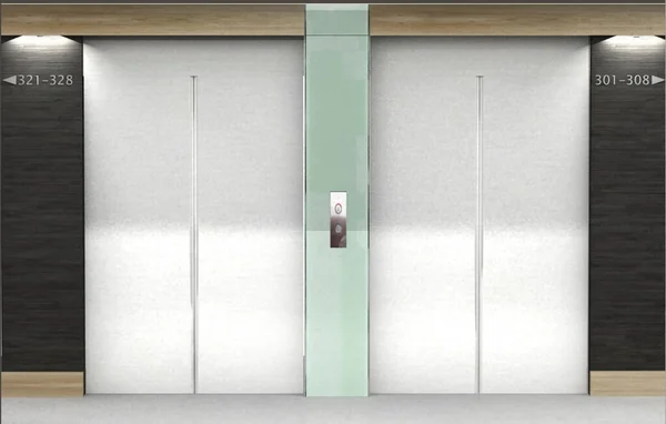 Rendering Pair Elevators — Stock Photo, Image