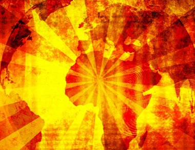 Bilgisayar tarafından oluşturulan soyut resimleme arkaplanı