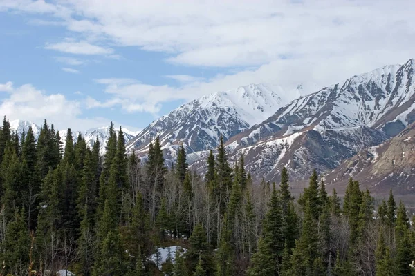 Nieve Derrite Las Montañas Alaska —  Fotos de Stock