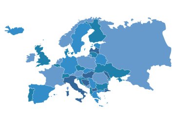 Avrupa Harita Vektörü İzole Edildi