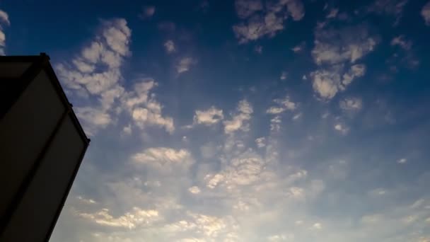 Detalle Edificio Residencial Cielo Con Nubes Brasil — Vídeos de Stock