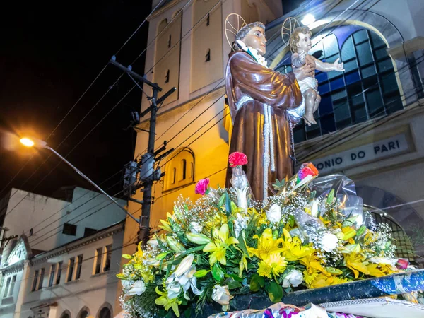 Sao Paulo Brésil Juin 2016 Les Gens Procession Catholique Fête — Photo