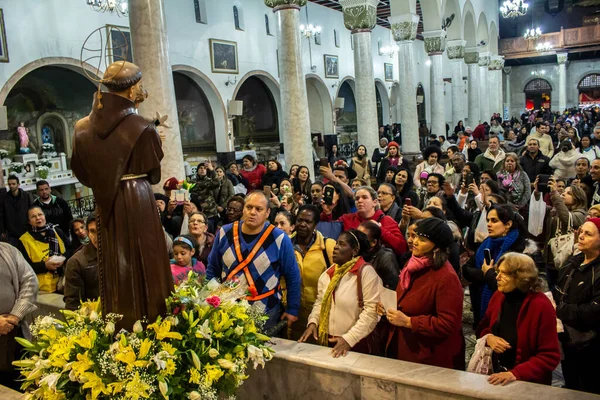 Sao Paulo Brasilien Juni 2016 Människor Katolska Procession Den Traditionella — Stockfoto