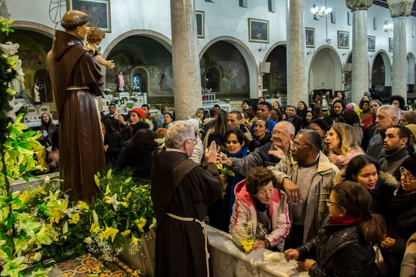 Sao Paulo Brasilien Juni 2016 Människor Katolska Procession Den Traditionella — Stockfoto