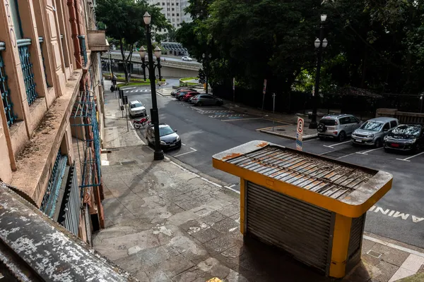Lege Straat Het Centrum Van Sao Paulo Stad Brazilië — Stockfoto