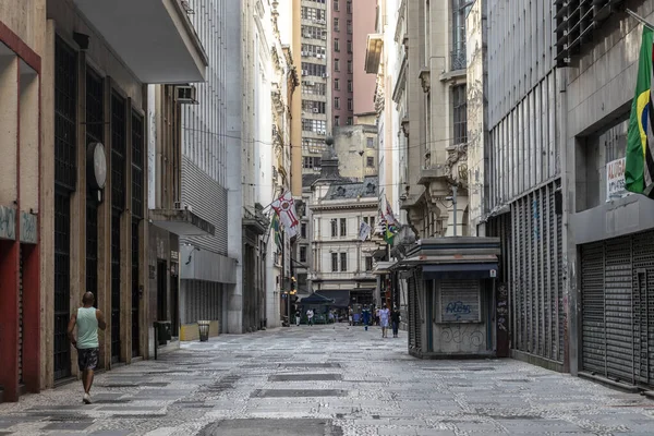 Sao Paulo Brazilië Oktober 2021 Lege Promenade Een Zaterdagmiddag Het — Stockfoto