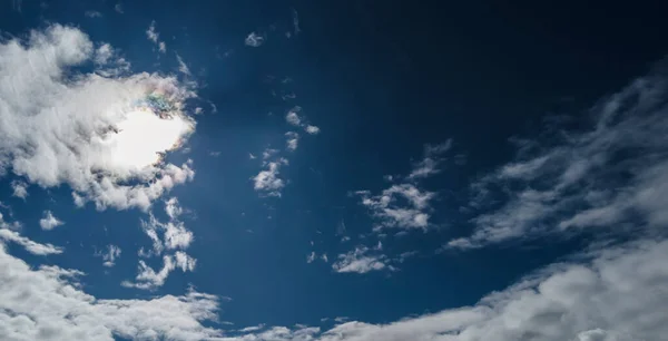 Blauer Himmel Mit Wolken Und Sonne Brasilien — Stockfoto