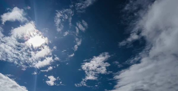 Blurred Blue Sky Clouds Sun Brazil — Stock Photo, Image