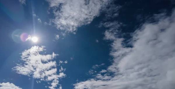 Blurred Blue Sky Clouds Sun Brazil — Stock Photo, Image