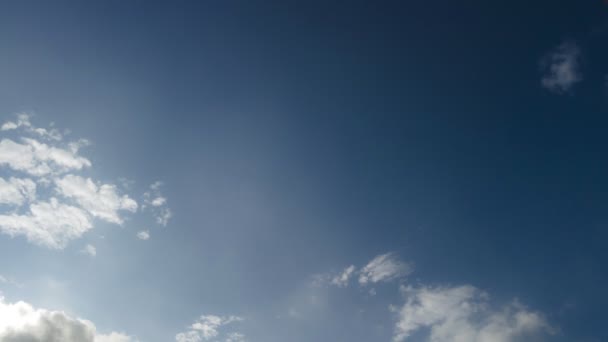 Cielo Blu Con Nuvole Sfondo Brasile — Video Stock