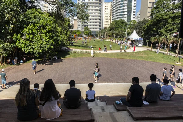 Sao Paulo Brezilya Kasım 2021 Nsanlar Sao Paulo Şehir Merkezindeki — Stok fotoğraf