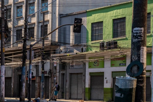 São Paulo Brasil Novembro 2021 Ruas Vazias Centro São Paulo — Fotografia de Stock