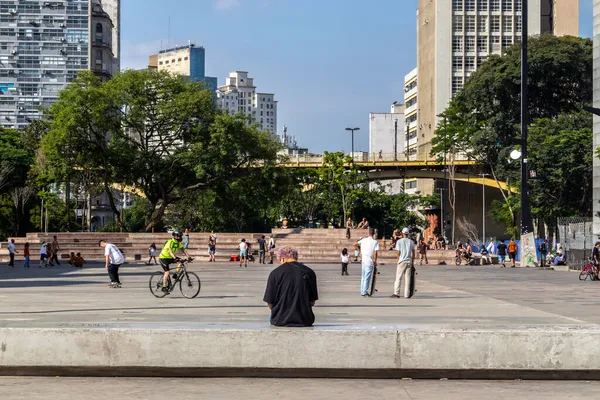 São Paulo Brasil Novembro 2021 Vista Pessoas Seus Tempos Livres — Fotografia de Stock