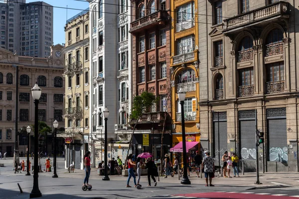 Sao Paulo Brasilien November 2021 Blick Auf Menschen Ihrer Freizeit — Stockfoto