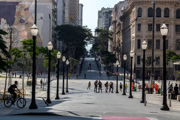 Sao Paulo Brasil Noviembre 2021 Vista Gente Tiempo Libre Los — Foto de Stock