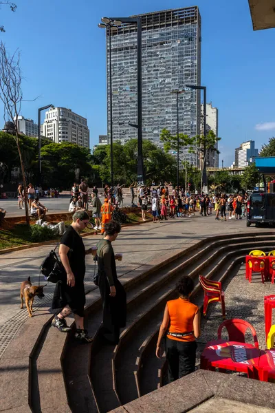 Sao Paulo Brazílie Listopadu2021 Pohled Lidi Svém Volném Čase Neděli — Stock fotografie