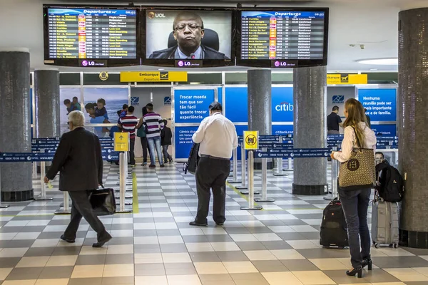 Sao Paulo Brésil Novembre 2013 Intérieur Sur Aéroport Congonhas Sao — Photo