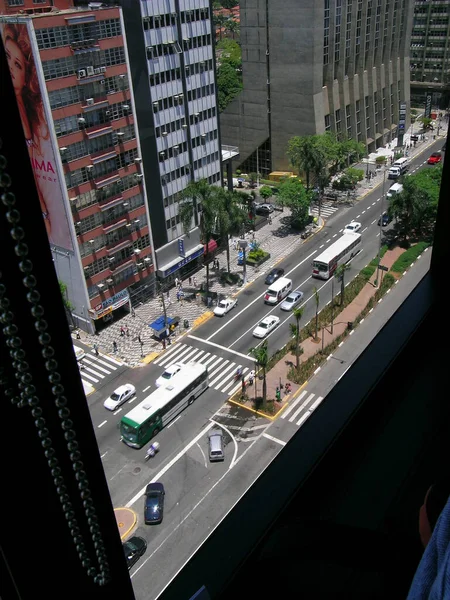 Sao Paulo Brasil Diciembre 2003 Vista Superior Desde Una Ventana —  Fotos de Stock