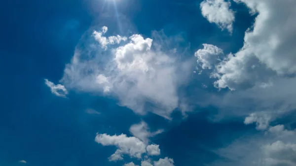 Abstract Background Beautiful White Clouds Blue Sky Brazil — Stock Photo, Image