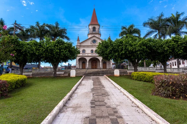 Patrocinio Paulista São Paulo Brasil Março 2015 Ponto Partida Igreja — Fotografia de Stock