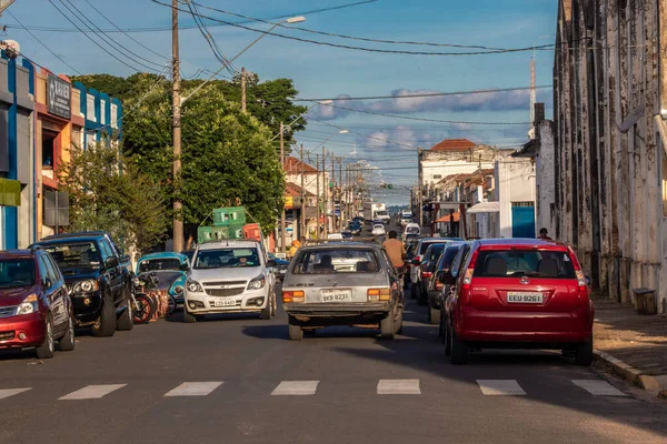 Vera Cruz Sao Paulo Brazylia Maja 2019 Ruch Pieszych Pojazdów — Zdjęcie stockowe