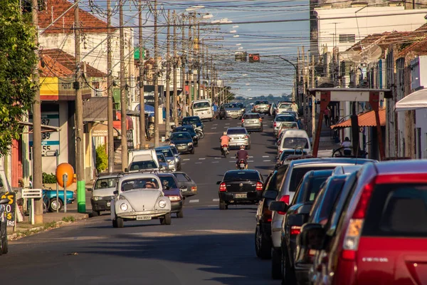 Vera Cruz Sao Paulo Brazylia Maja 2019 Ruch Pieszych Pojazdów — Zdjęcie stockowe