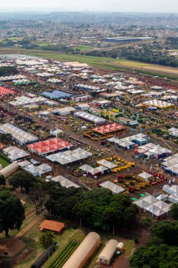 Ribeirao Preto, Sao Paulo, Brezilya, 29 Nisan 2015. Ribeirao Preto 'da Tarım Teknolojisi Uluslararası Ticaret Fuarı Tarım Fuarı.