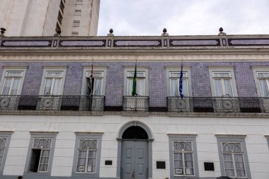 Itu, Sao Paulo, Brezilya, 15 Nisan 2022 tarihinde Itu Cumhuriyet Kongresi Müzesi 'nin ana cephesi, 1921 yılında USP' de Paulista Müzesi 'nin bir uzantısı olarak kurulmuştur.