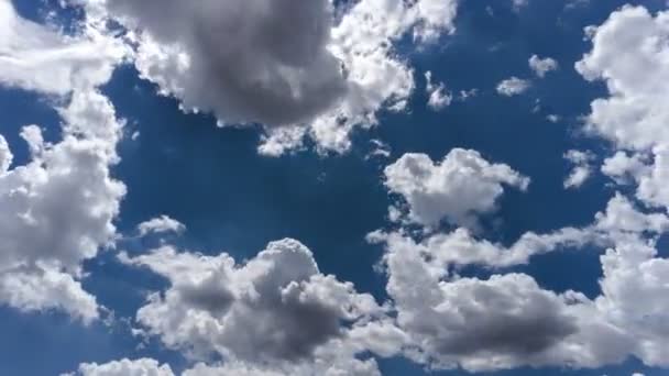Beautiful Fast Moving White Clouds Timelapse Blue Sky Brazil — Video Stock
