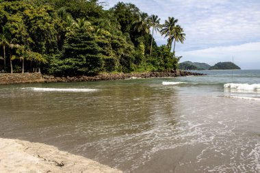 Brezilya 'nın Sao Paulo eyaletinin sahilindeki Cennet Plajı
