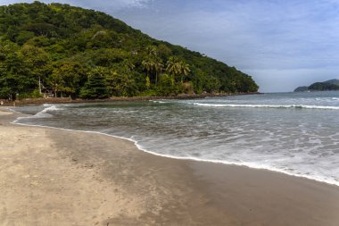 Brezilya 'nın Sao Paulo eyaletinin sahilindeki Cennet Plajı