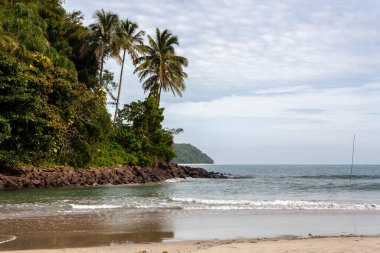 Brezilya 'nın Sao Paulo eyaletinin sahilindeki Cennet Plajı