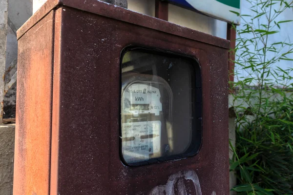 Marilia Sao Paulo Brazil July 2022 Detail Electricity Consumption Meter — Photo