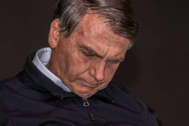 Sao Paulo, Brazil, August 09, 2022. Jair Messias Bolsonaro, Brazilian President in press conference.